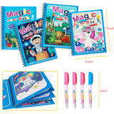 8091 Magic Water Quick Dry Book Water Coloring Book Doodle with Magic Pen Painting Board DeoDap