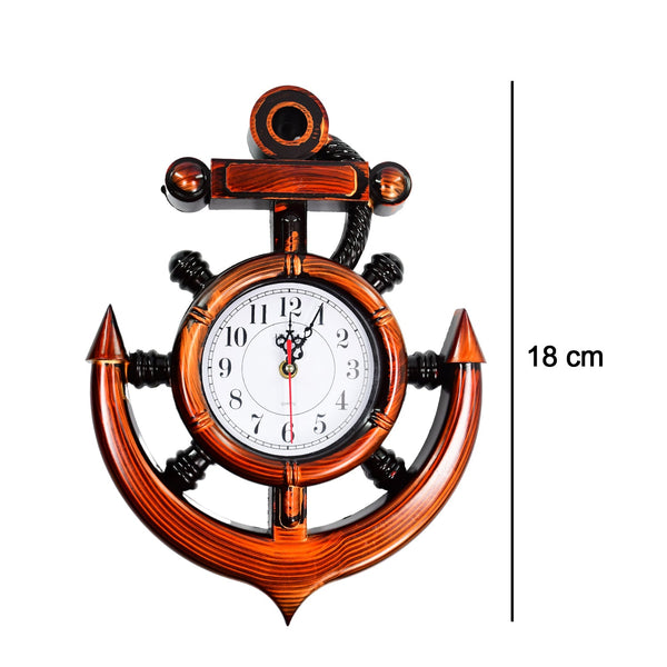 4931 Anchor Wall Clock for Home (Moq :- 24 Pcs) DeoDap