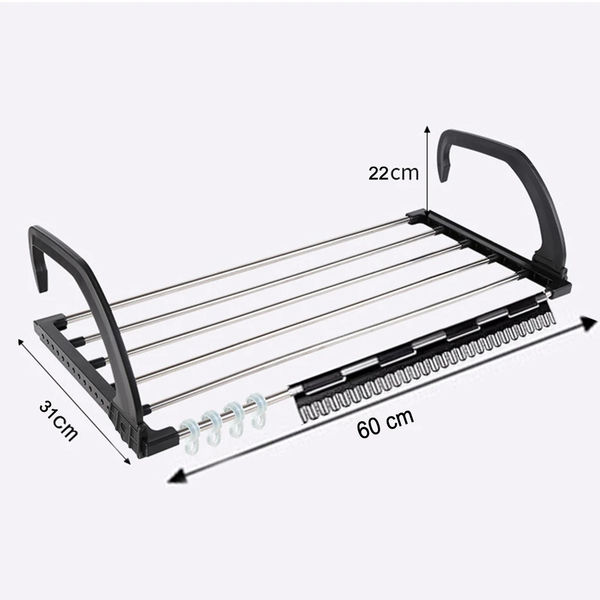 4649 Adjustable Folding Clothes Steel Drying Racks Hanger