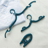 1432 Portable & Foldable Multicolor Plastic Hangers (1pc) - DeoDap