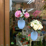 1154 Wall Hanging Silicone Flower Pot Sticker Plant Rack for Decoration  (MultiColour) - DeoDap