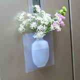1154 Wall Hanging Silicone Flower Pot Sticker Plant Rack for Decoration  (MultiColour) - DeoDap