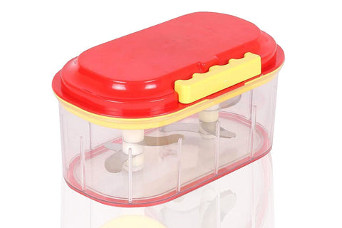 0071 Plastic Vegetable Chopper Set (3 Pcs, Orange)
