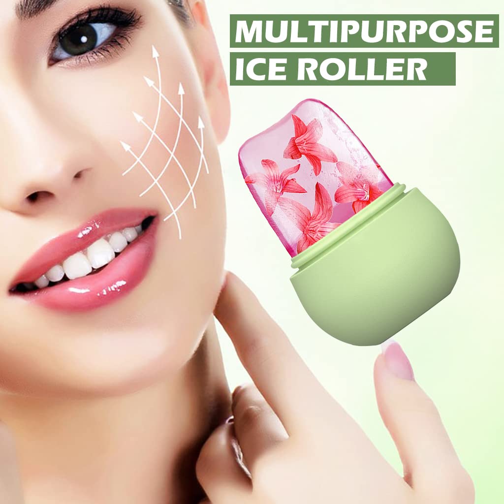1226A Ice Roller for Face Massage & Eye, Anti-Leak Silicone Ice