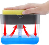 1264 2-in-1 Liquid Soap Dispenser on Countertop with Sponge Holder
