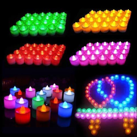 0241 Festival Decorative - LED Tealight Candles (Multi, 1 Pcs)
