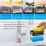 1264 Dish Soap Dispenser and Sponge Holder for Kitchen Sink