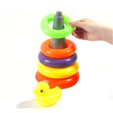 4626 Plastic Baby Kids Teddy Stacking Ring Jumbo Stack Up Educational Toy - DeoDap