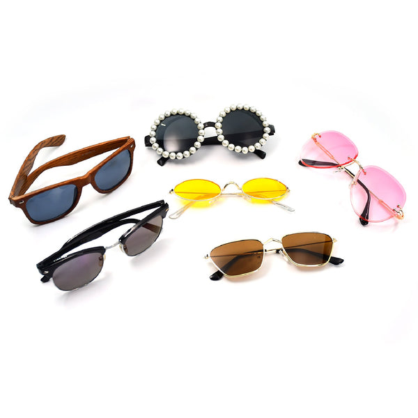 4951 1Pc Mix frame Sunglasses for men and women. Multi color and Different shape and design. (Moq - 3pc) DeoDap