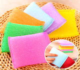 3409 Multi Colour Foam Pad Sponge & Plastic Scrub Pads Foam Pad Sponge Scourer Kitchen Scrubber for Dish/Utensils/Tiles Cleaning Heavy Quality (SET OF 6)