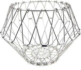 3040 Multipurpose Fruit Basket Stainless Steel Wire Bowl Foldable Basket for Vegetable / Fruits / Dining