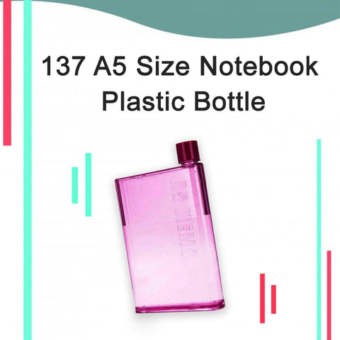 0137 A5 Size Notebook Plastic Bottle (Any olor)
