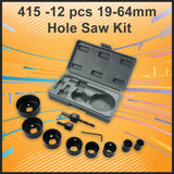 0415 -12 pcs 19-64mm Hole Saw Kit
