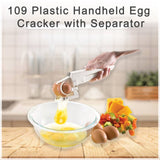 0109 Plastic Handheld Egg Cracker with Separator