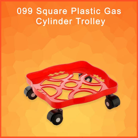 0099 Square Plastic Gas Cylinder Trolley