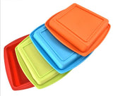 3317 Silicone Square Pan Cake Mould   Non-Stick makeing and  Bakeware Pan Cake for making different Homemade Item Reusable Food-Grade, 10x10 Inch (Pack of 1)