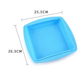 3317 Silicone Square Pan Cake Mould   Non-Stick makeing and  Bakeware Pan Cake for making different Homemade Item Reusable Food-Grade, 10x10 Inch (Pack of 1)
