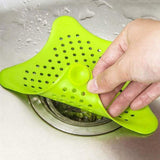 0829 Silicone Star Shaped Sink Filter Bathroom Hair Catcher Drain Strainers for Basin