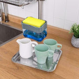1264 2-in-1 Liquid Soap Dispenser on Countertop with Sponge Holder