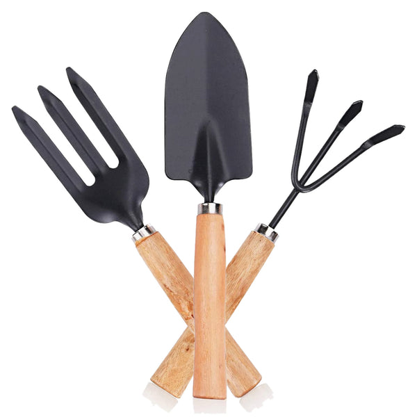 0542 Gardening Tools - Hand Cultivator, Big Trowel, Garden Fork (Set of 3)