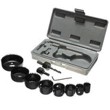0428 Wood Hole Saw Cutting Set (11 pcs, 19-64mm, Multicolour)