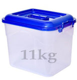 3719 Plastic Container with Side Lock-Handle for Flour, Pulses, Cereal, Atta, Rice, Snacks Etc (11 KG)