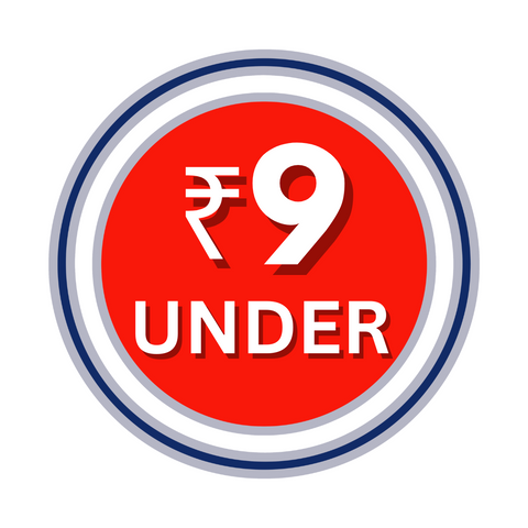Under ₹9