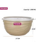 AM2418 Trueware Ultimate Microwave safe Stainless Steel Plastic Serving Bowl Small 1000ml