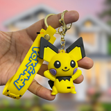AM5645 3D Cartoon Characters Silicone Keychain- Multidesign