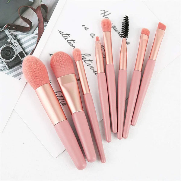 13931 Premium Makeup Brush Set (8 Pcs Set / Mix Color)