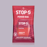 AM0670Stop-O amber rose Fragrance toilet freshener power bag with fragrance boosters to stop the stink/odour in the bathroom and home spaces.