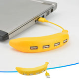 13325 Banana Shape USB Hub, 2.0 Hub USB Splitter, 4-Port USB Hub (1 Pc)