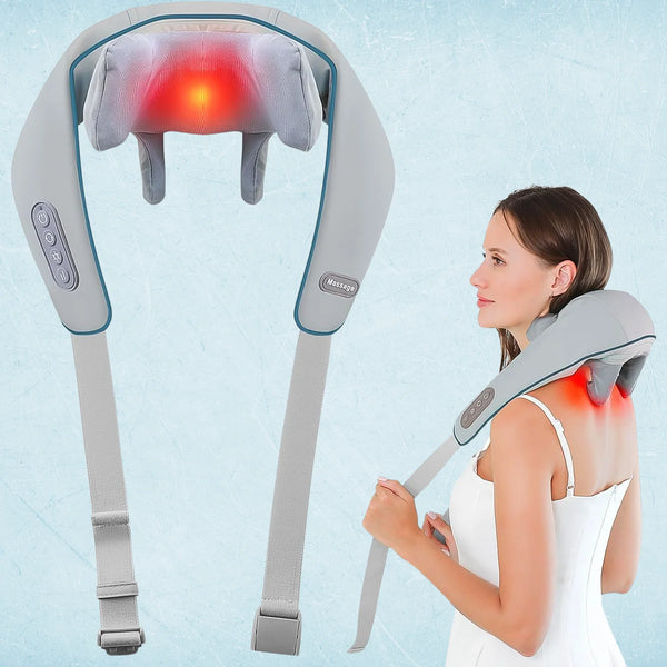 13809 Neck & Shoulder Massagers with Heat, Electric Rechargeable (1 Pc)