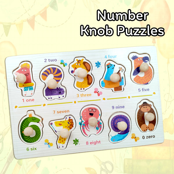 A07151 Dinosaur Theme Wooden Peg Knob Puzzle Board mix
