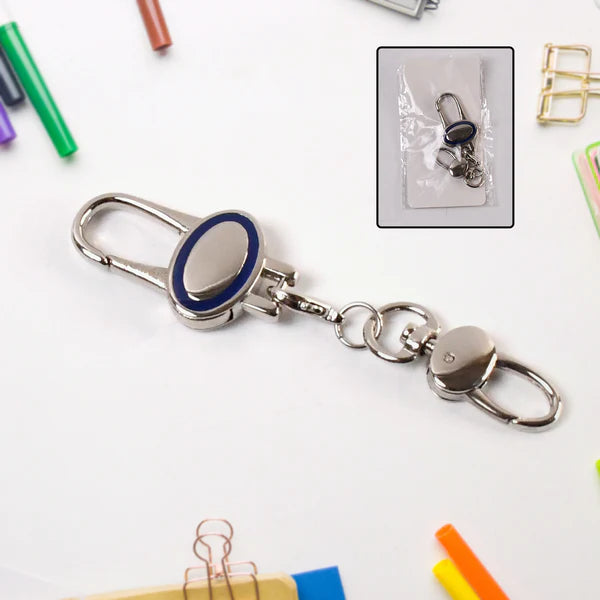 8905 Metal Retractable Key Chain Recoil Keyring Heavy Duty Wire Rope