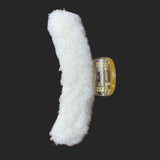 Soft Faux Fur Curve Hair Clutcher Hair Clips Claw - 1 Pcs