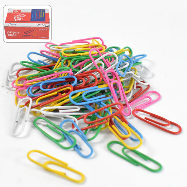 18988 Metal U Shape Paper Pin / Clip 28 mm (100 Pcs Set)