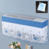 6651 Ac Cover Air Conditioning Dust Cover Folding Designer (Approx 1 Ton / 1 Pc / ac curtain / Mix Design)