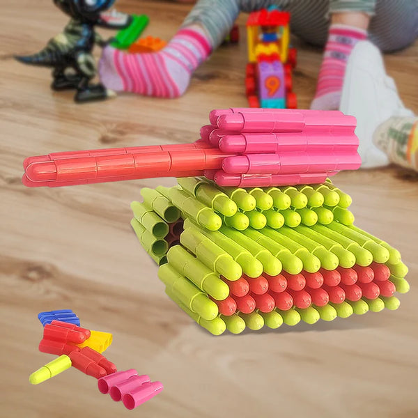 18199 Bullet Blocks for Intelligent Kids Creative Bullets Shaped Building Blocks (Approx 88 Pcs)