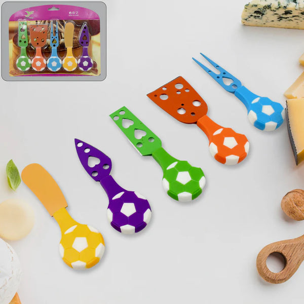 12066 Football Soccer Cheese Knife Set (5 Pcs Set)