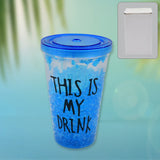 AM3760 Reusable Tea Coffee Tumbler with Lid Double Wall Without Straw 1 Pc