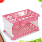 11952 Plastic Kitchen Organizer Rack with Water Storing Tray