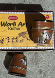 AM0328 Warli Art Kulhar 6 pcs Set