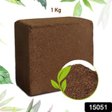 15051 Cocopeat Block Organic Fertilizer And Soil Manure Potting Mixture For Home Gardening And Potted Plants (1 KG.)