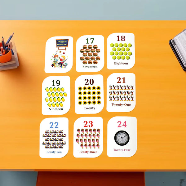 19157 Kid kraft Early Learner 32-Piece Number Flashcard Set
