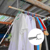 15090 Stainless Steel Telescopic Pole Clothes Hooks Hanger (1 Pc / 155 cm)