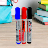 8936 Whiteboard Marker Set (Blue, Black, Red) with Board Duster - Pack of 4