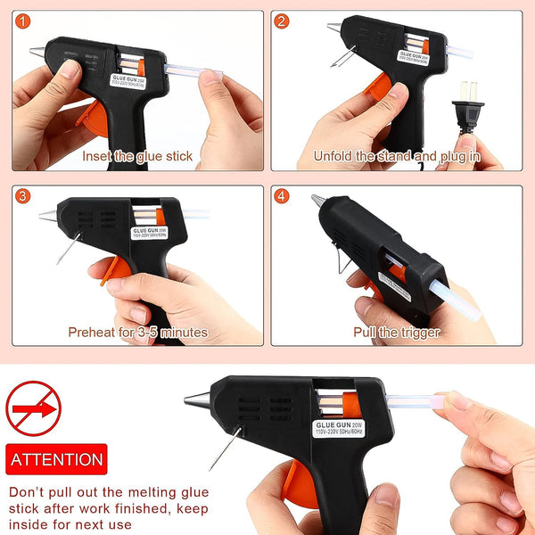 19010 Professional Hot Melt Glue Gun with Rapid Heating and Quick Melt Glue Gun For Multiuser (40W)