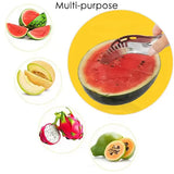 10053 3in1 Stainless Steel Watermelon Cantaloupe Slicer Knife, Corer Fruit, Vegetable Tools Kitchen (1 Pc)