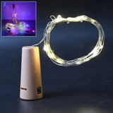 13914  Multi LED Wine Bottle Cork / Disco Lights Copper Wire String Lights (1 Pc)